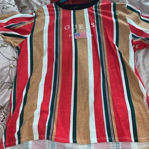 Authentic Guess Multicolored striped T-Shirt